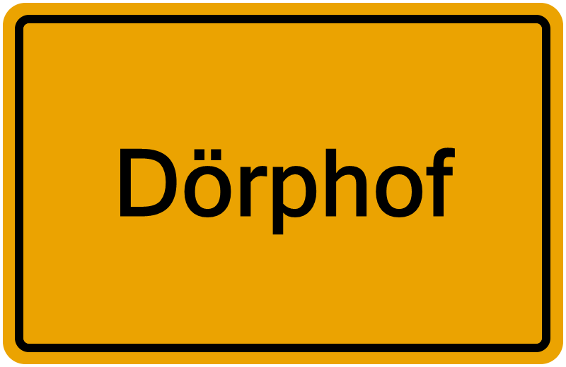 Handelsregisterauszug Dörphof