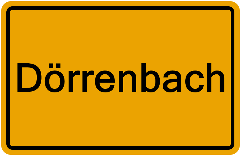 Handelsregisterauszug Dörrenbach