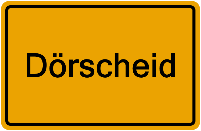 Handelsregisterauszug Dörscheid