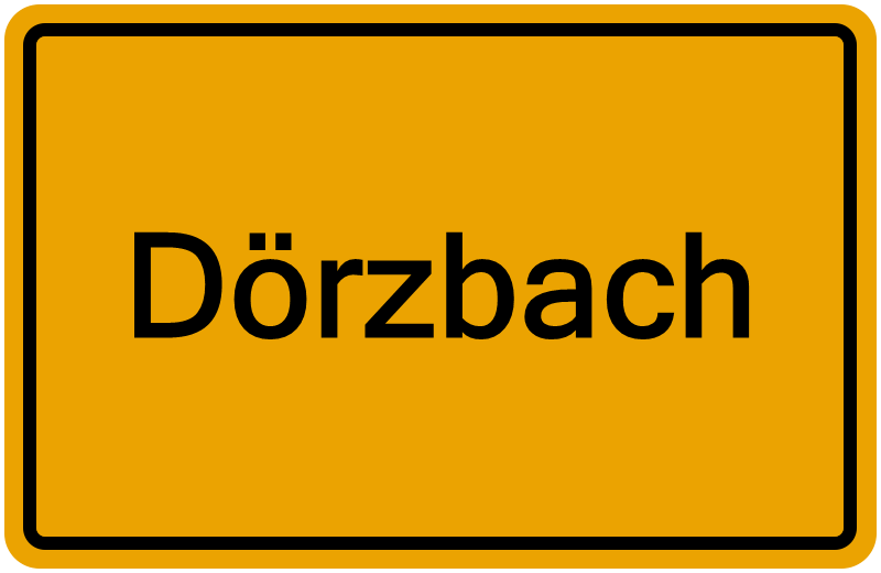 Handelsregisterauszug Dörzbach
