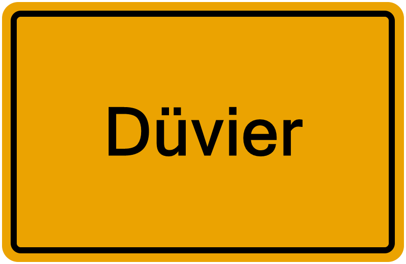 Handelsregisterauszug Düvier