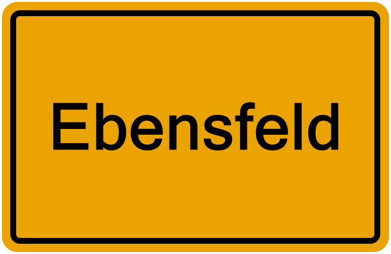 Handelsregisterauszug Ebensfeld