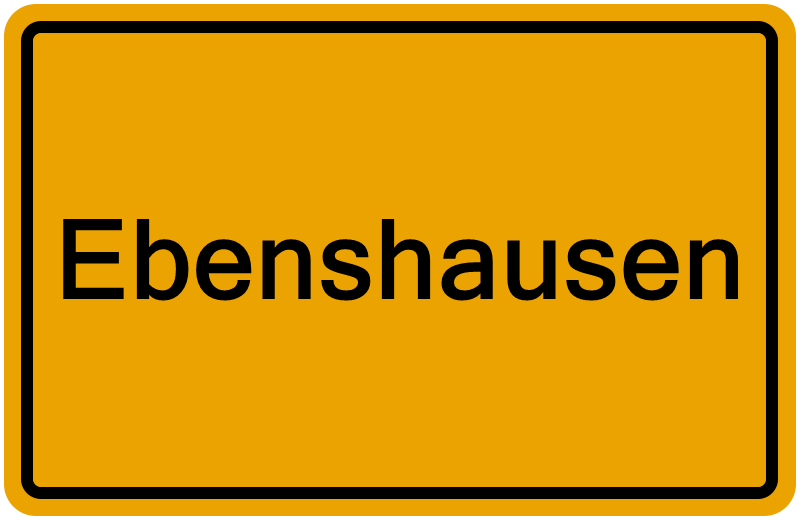 Handelsregisterauszug Ebenshausen