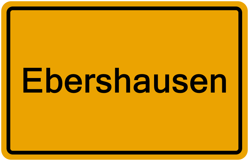 Handelsregisterauszug Ebershausen