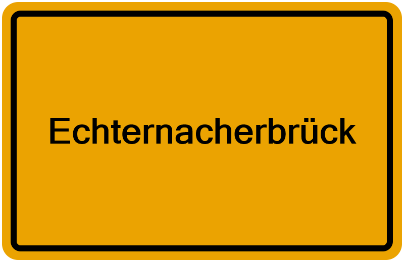 Handelsregisterauszug Echternacherbrück