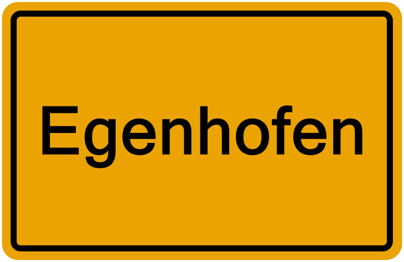 Handelsregisterauszug Egenhofen