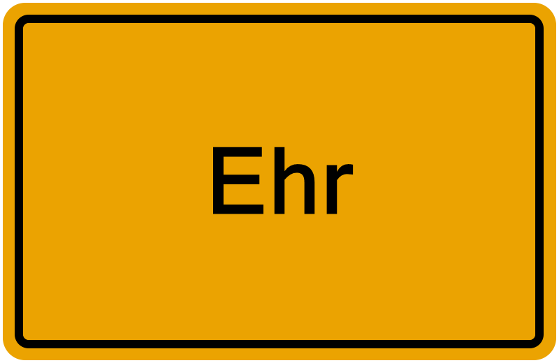 Handelsregisterauszug Ehr