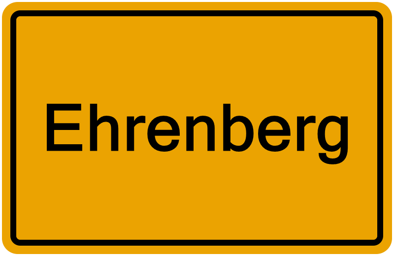 Handelsregisterauszug Ehrenberg