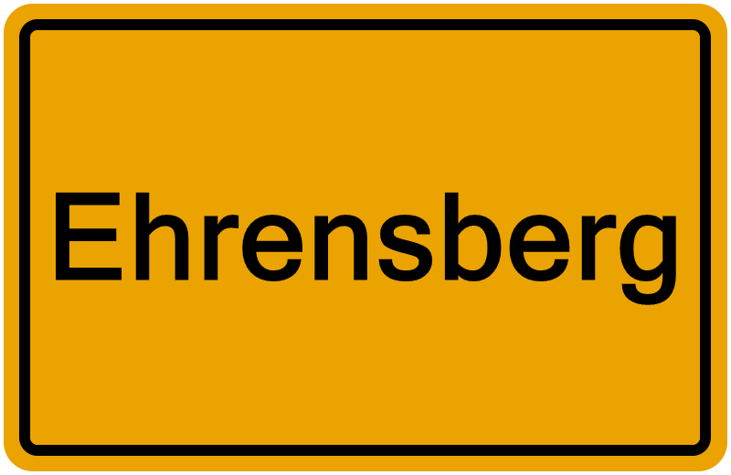 Handelsregisterauszug Ehrensberg