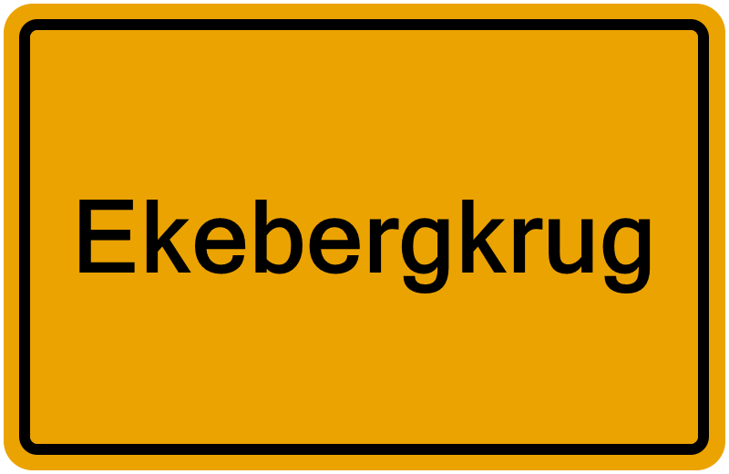 Handelsregisterauszug Ekebergkrug