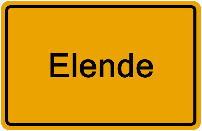 Handelsregisterauszug Elende