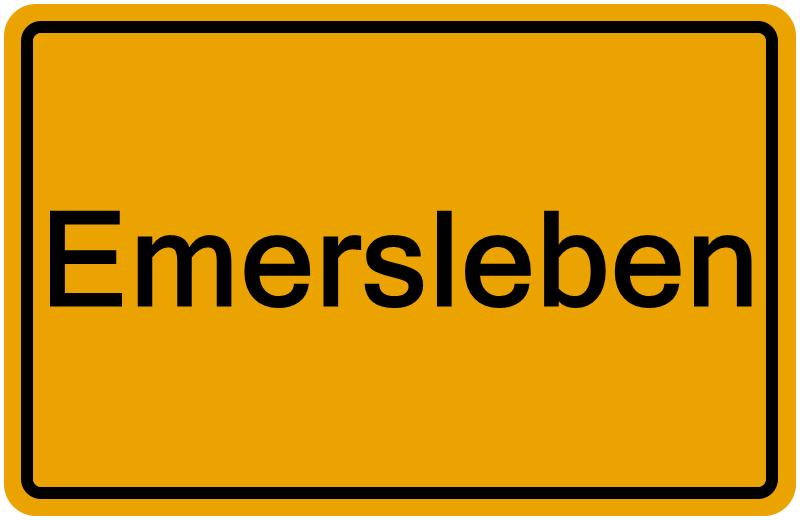 Handelsregisterauszug Emersleben