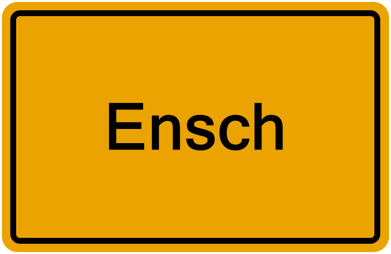 Handelsregisterauszug Ensch