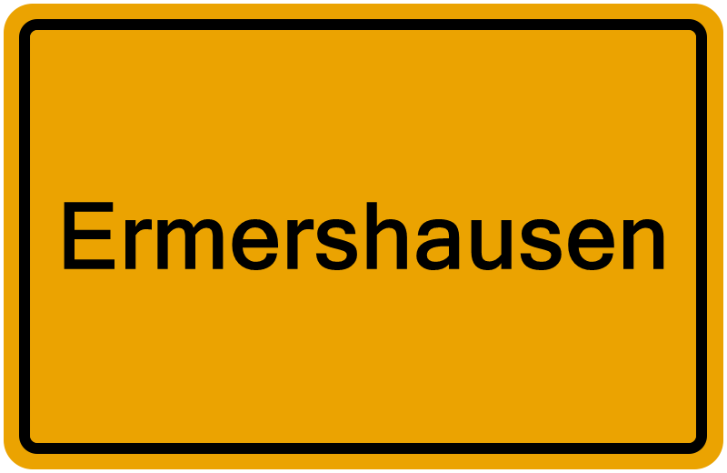 Handelsregisterauszug Ermershausen