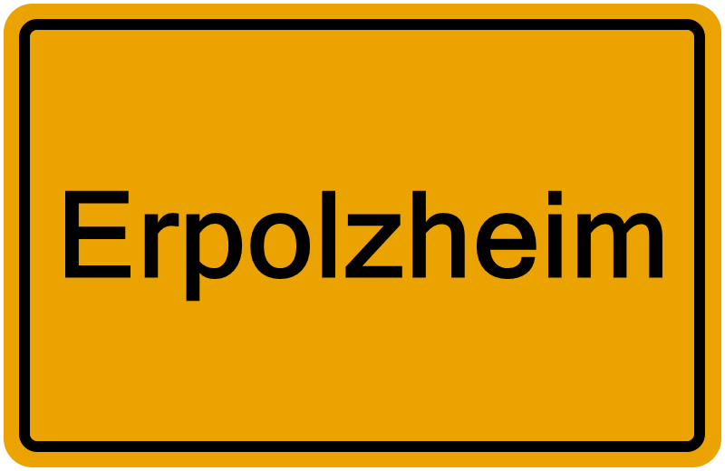 Handelsregisterauszug Erpolzheim