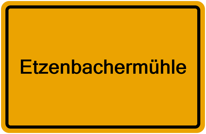 Handelsregisterauszug Etzenbachermühle