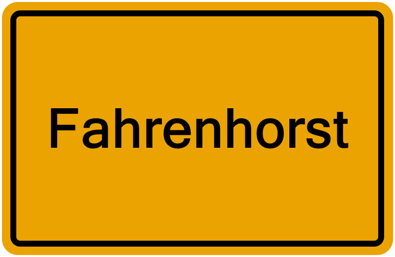 Handelsregisterauszug Fahrenhorst
