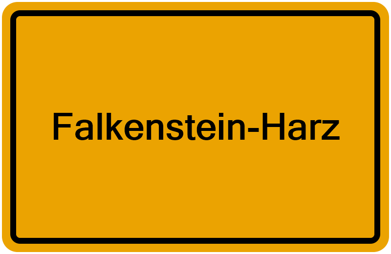 Handelsregisterauszug Falkenstein-Harz