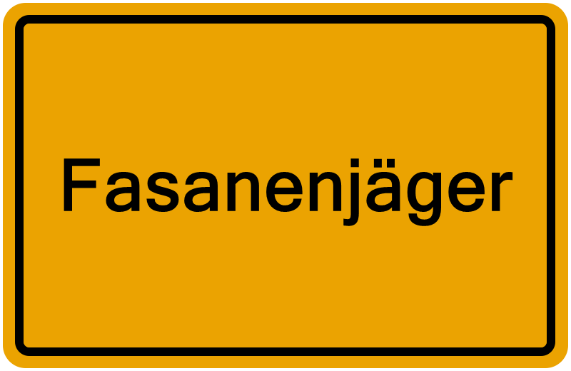 Handelsregisterauszug Fasanenjäger