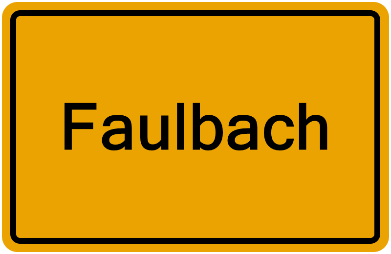 Handelsregisterauszug Faulbach