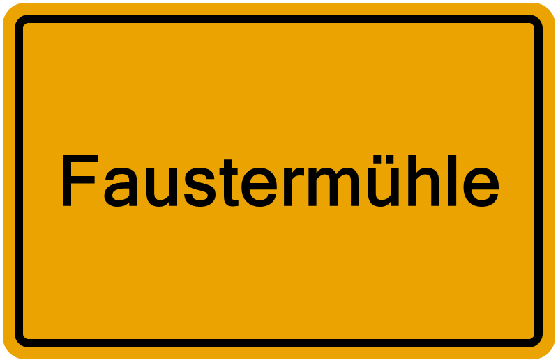 Handelsregisterauszug Faustermühle