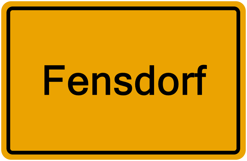 Handelsregisterauszug Fensdorf