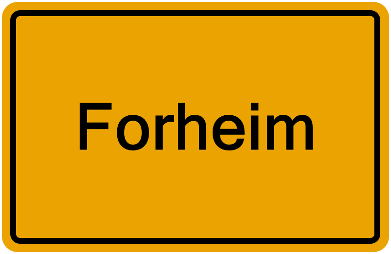 Handelsregisterauszug Forheim