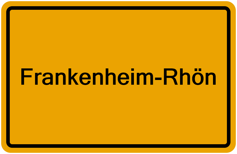 Handelsregisterauszug Frankenheim-Rhön