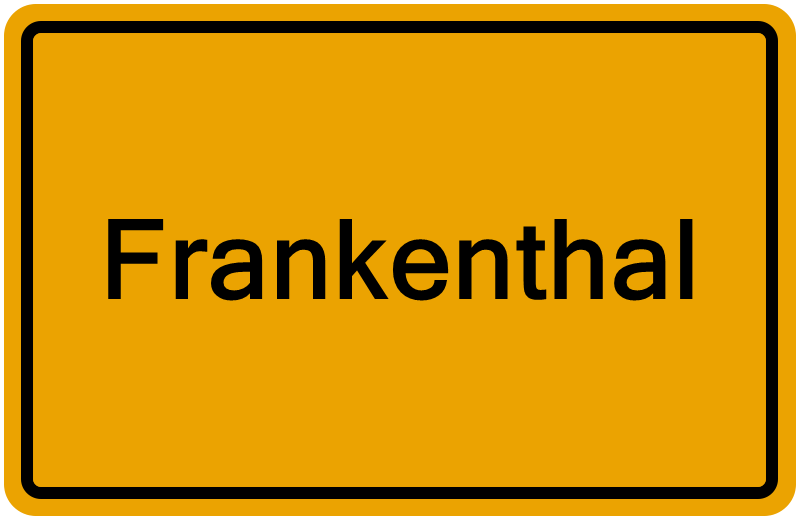 Handelsregisterauszug Frankenthal