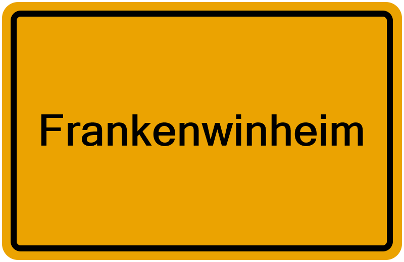 Handelsregisterauszug Frankenwinheim