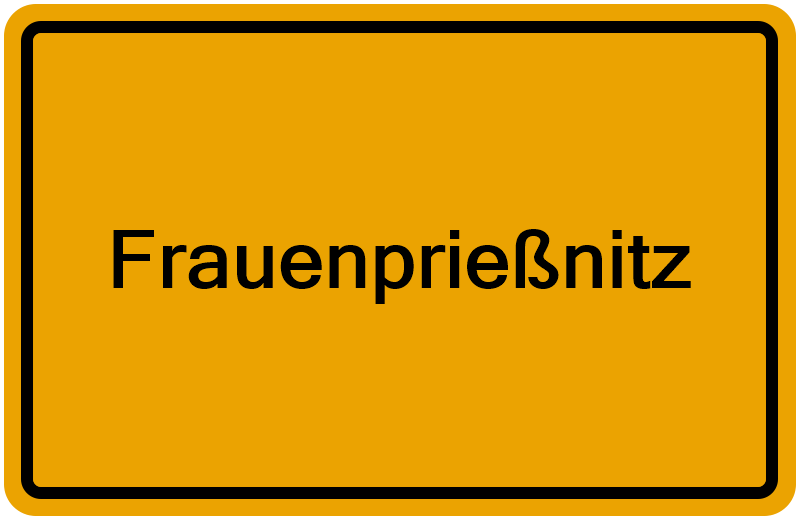 Handelsregisterauszug Frauenprießnitz