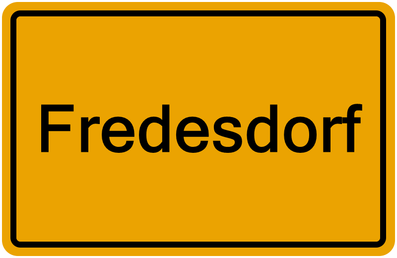 Handelsregisterauszug Fredesdorf