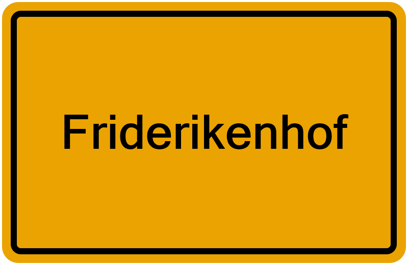 Handelsregisterauszug Friderikenhof