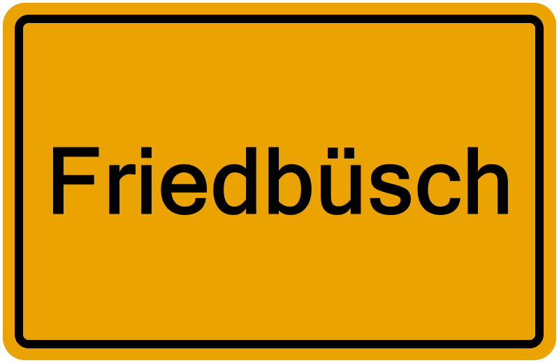 Handelsregisterauszug Friedbüsch