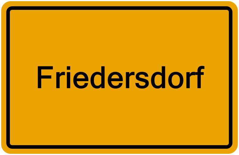 Handelsregisterauszug Friedersdorf