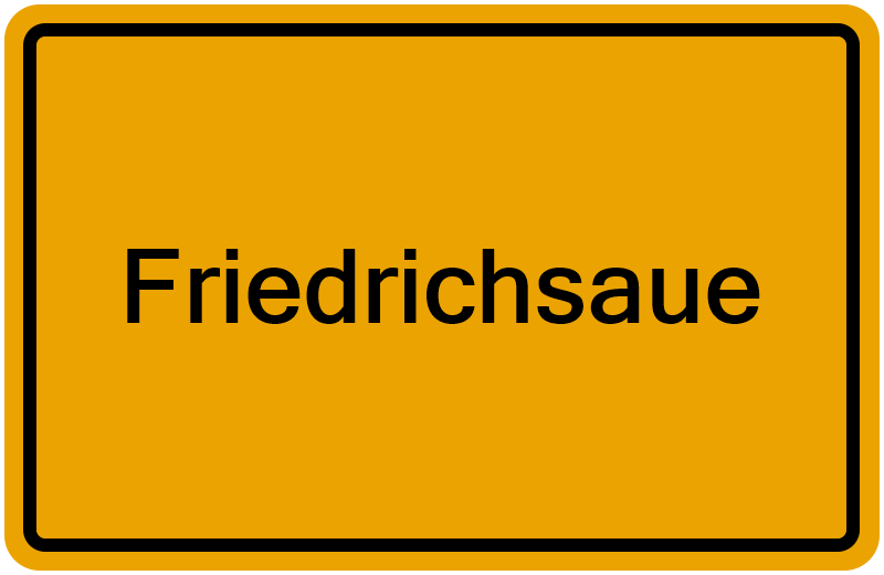 Handelsregisterauszug Friedrichsaue