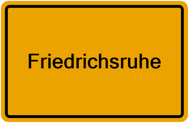 Handelsregisterauszug Friedrichsruhe