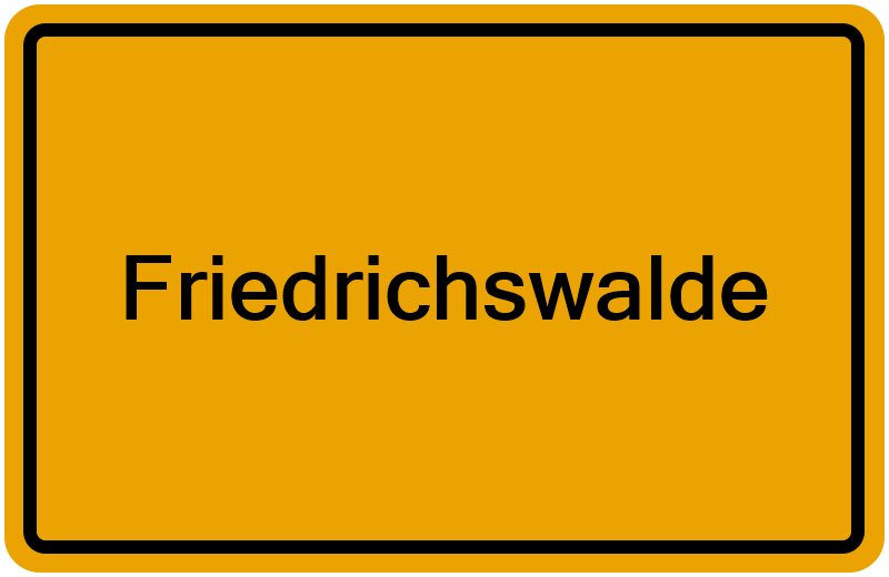 Handelsregisterauszug Friedrichswalde