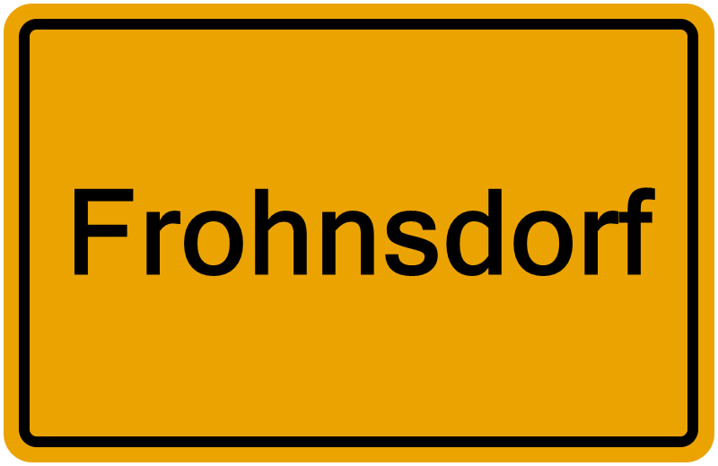 Handelsregisterauszug Frohnsdorf