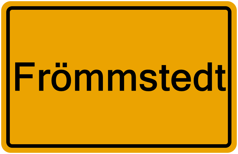 Handelsregisterauszug Frömmstedt