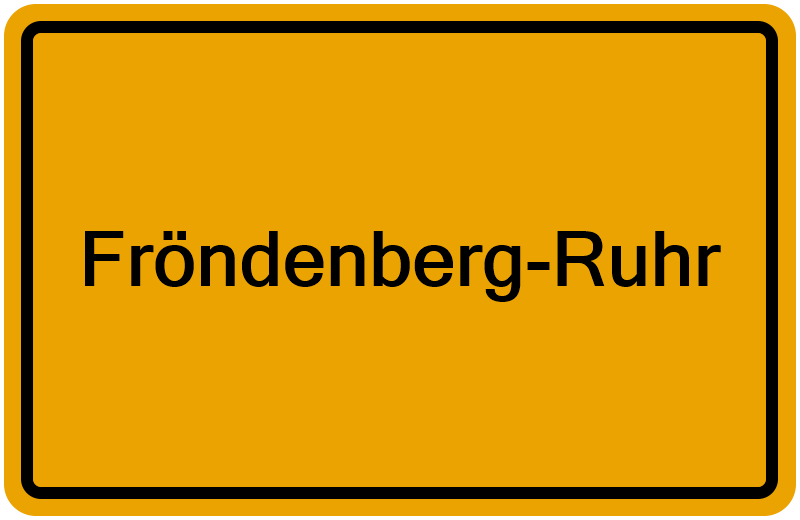 Handelsregisterauszug Fröndenberg-Ruhr