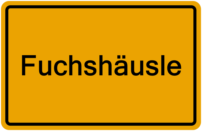 Handelsregisterauszug Fuchshäusle