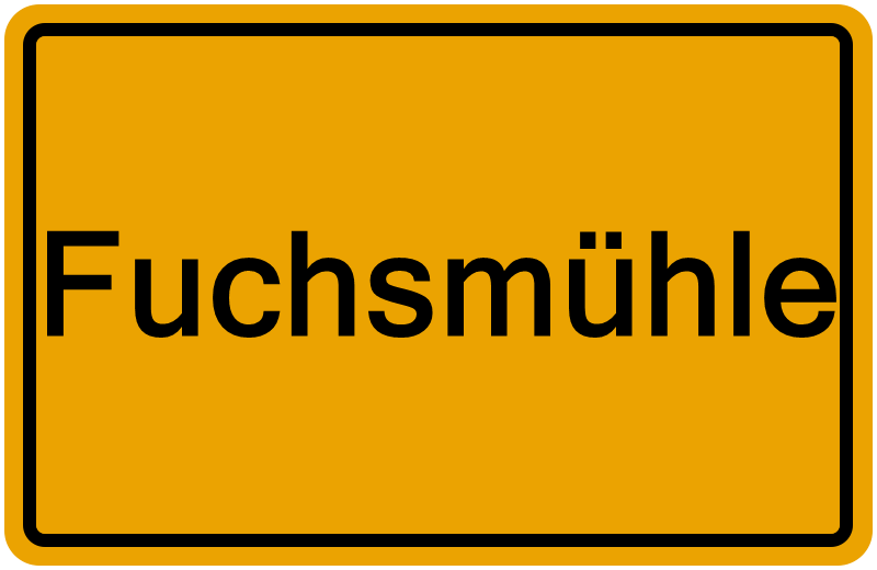 Handelsregisterauszug Fuchsmühle