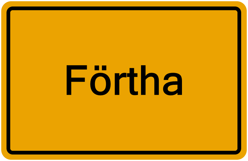 Handelsregisterauszug Förtha