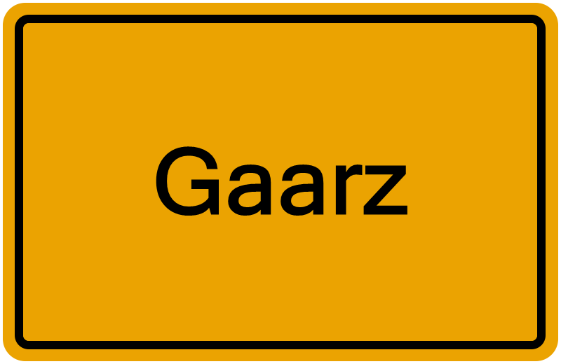 Handelsregisterauszug Gaarz