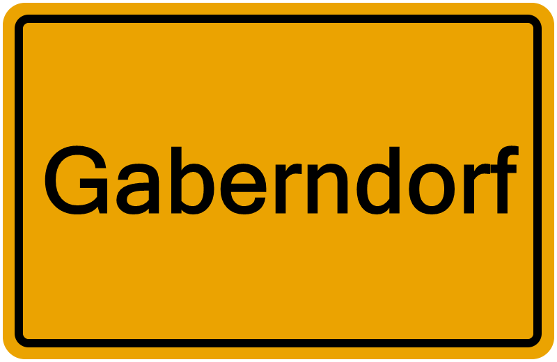 Handelsregisterauszug Gaberndorf