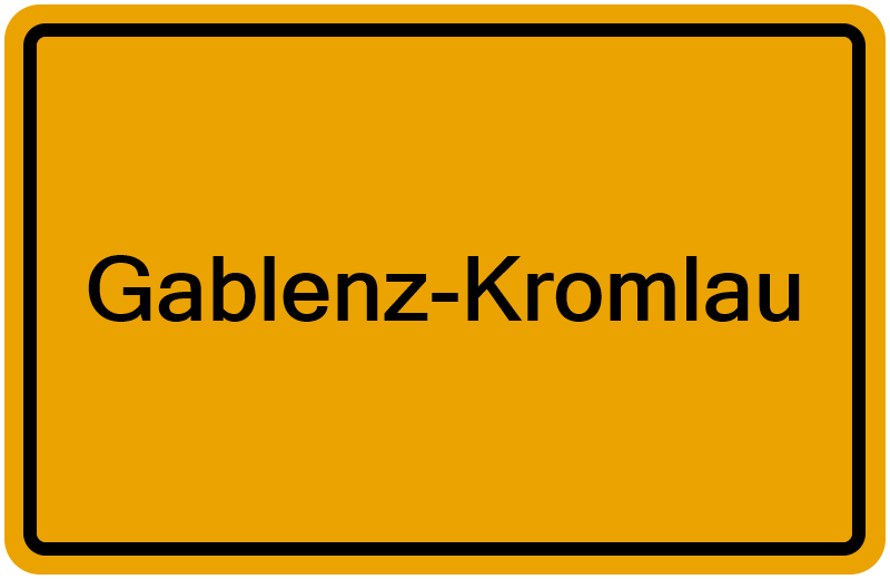 Handelsregisterauszug Gablenz-Kromlau