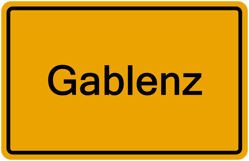 Handelsregisterauszug Gablenz