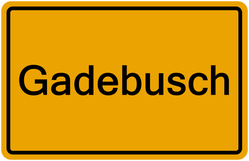 Handelsregisterauszug Gadebusch