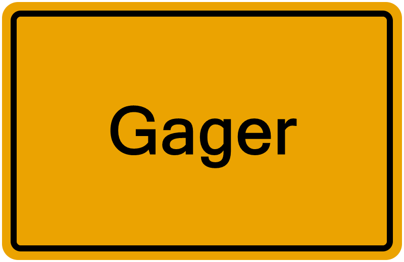 Handelsregisterauszug Gager